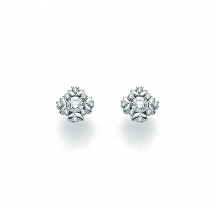 Orecchini Miluna Donna Punto Luce Oro Bianco 18kt Diamanti Bianchi _ERD2095