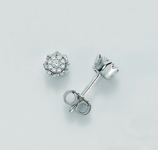 Orecchini Miluna Oro 750/1000 Diamanti Taglio Brillante _ERD1732