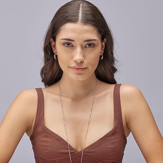 Orecchini Brosway Donna Acciaio Argentati Cerchi Coll. AMY _BAY26