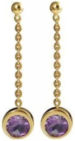 Orecchini Morellato Donna in oro Giallo 9 kt Ametista Pendente _HBQ09