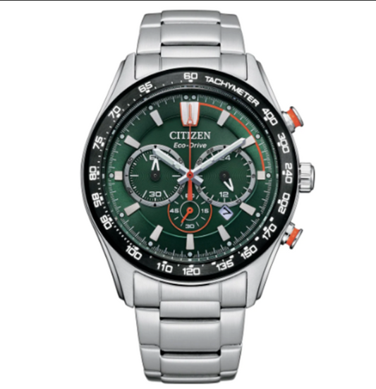 Orologio Citizen Cronografo Quarzo Acciaio Verde CA4486-82X