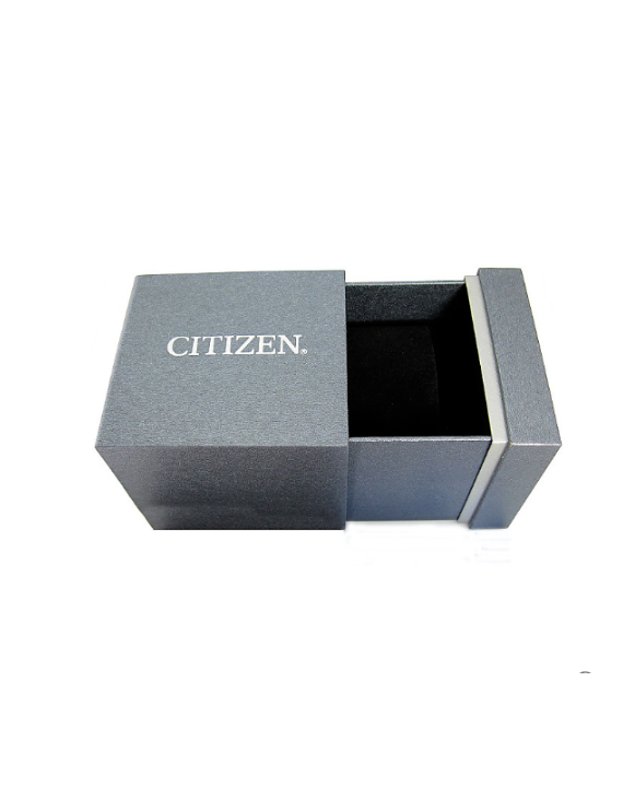 Orologio Citizen Uomo Eco Drive Cinturino in Tessuto kaki Quadrante Nero Ind. data _AW1571-09E