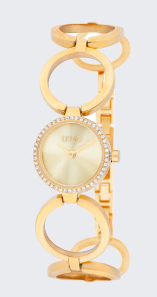 Orologio Donna Liu Jo Acciaio Solo Tempo Cristalli Oro TLJ2324