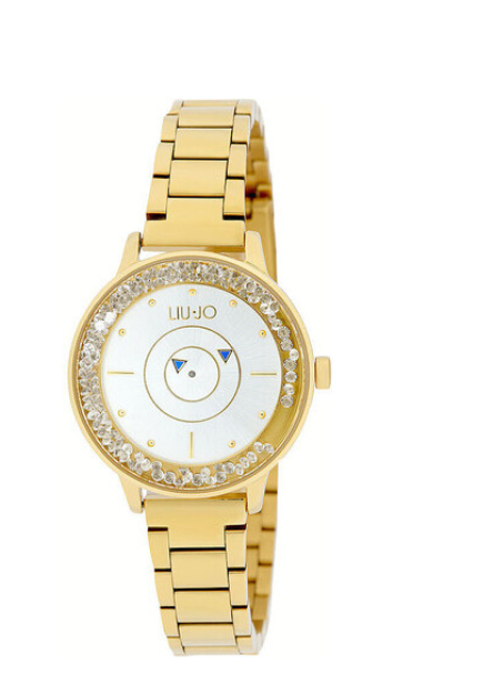 Liu Jo Damenuhr Steel Only Time Gold mit Kristallen TLJ1908