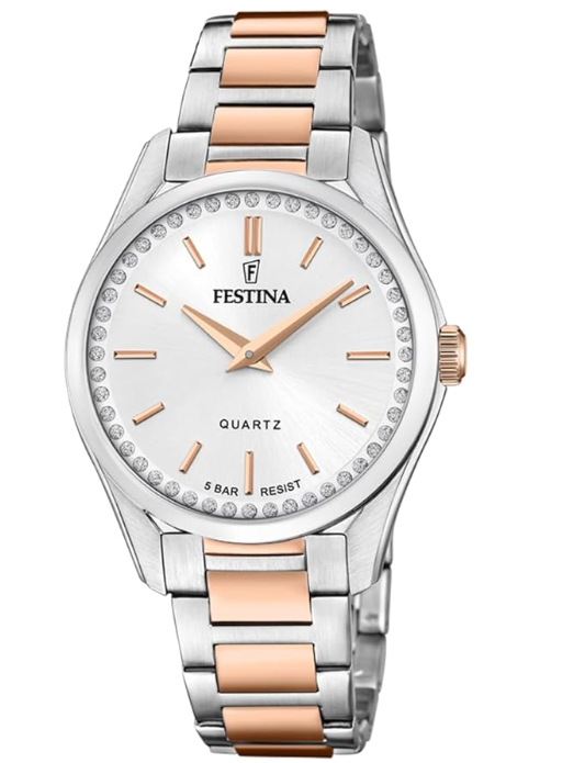 Festina Herrenuhr Steel Only Time Weiß F20437-1 79 €
