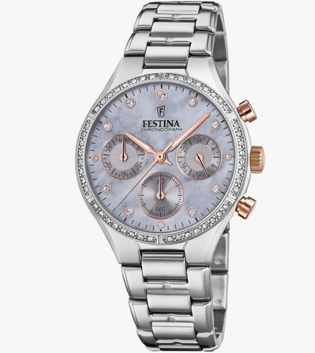 Festina Herrenuhr Steel Only Time Weiß F20437-1 79 €
