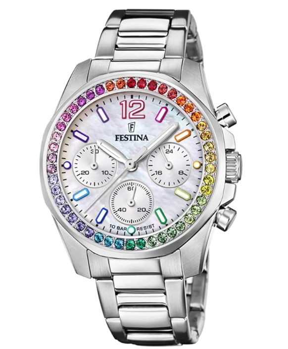 Festina Herrenuhr Steel Only Time Weiß F20437-1 79 €