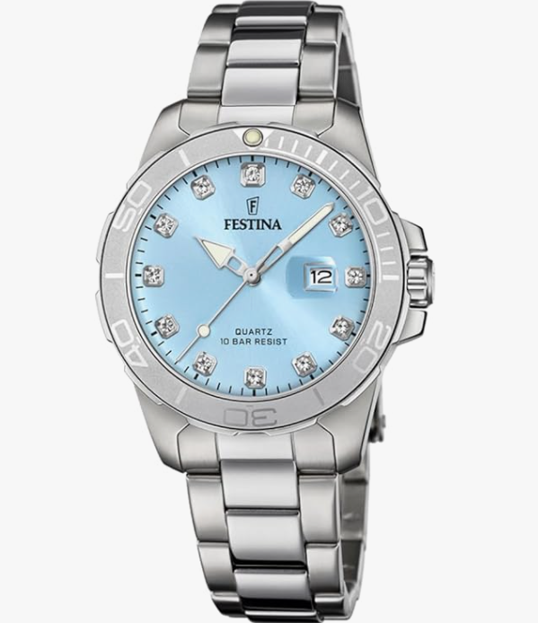 Festina Herrenuhr Steel Only Time Weiß F20437-1 79 €