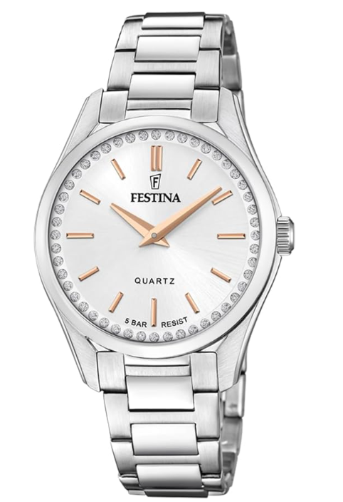 Festina Herrenuhr Steel Only Time Weiß F20437-1 79 €