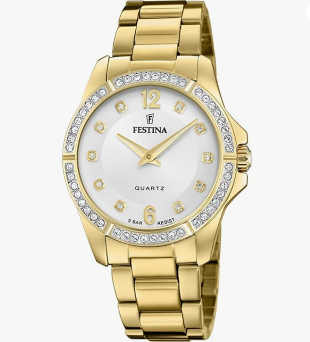 Festina Herrenuhr Steel Only Time Weiß F20437-1 79 €