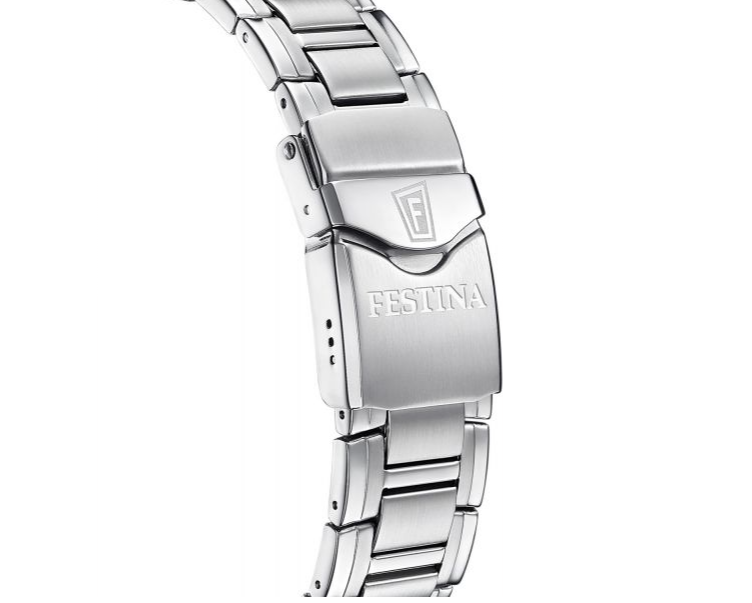 Festina Herrenuhr Stahl Chronograph Grün F20543-3