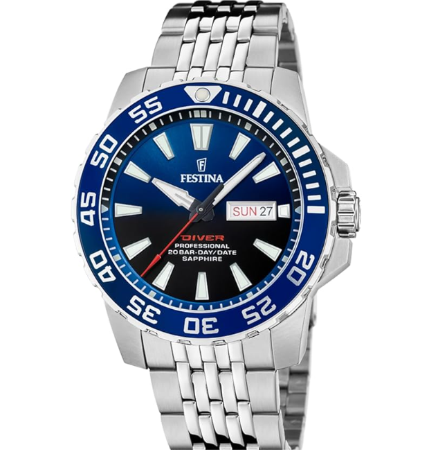 Festina Herren-Chronograph in Stahlblau F20633-2 179 €