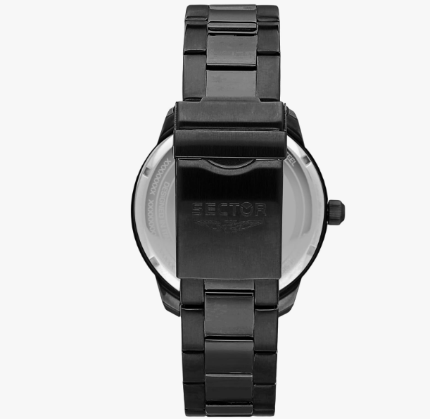 Orologio Sector Uomo Acciaio Quadrante Nero Indicatore Data _R3253102027