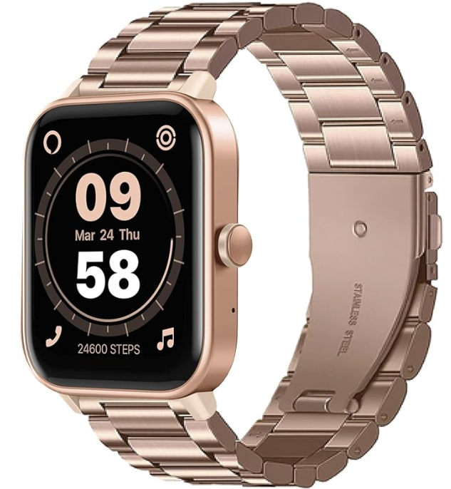 Orologio Smarty 2.0 Digitale Cinturino Acciaio Cassa Alloy Rosa Gold Alexa Integrata _SW038