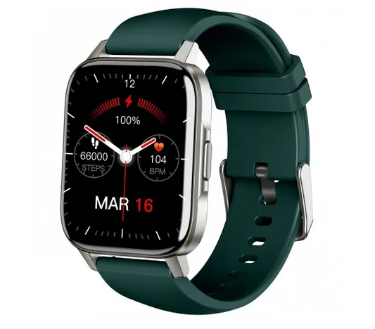 Orologio Smarty 2.0 Smartwatch Unisex Digitale Cinturino Silicone Verde SW078H