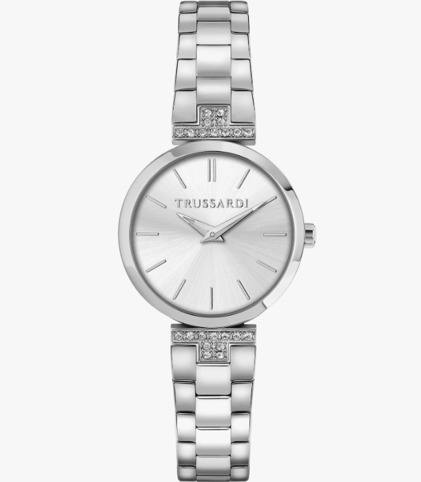 Orologio Trussardi Donna Acciaio Argentato Cristalli Solo Tempo _R2453164501