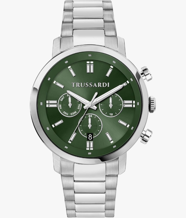 Orologio Trussardi Uomo Acciaio Cronografo Quadrante Verde _R2453147016