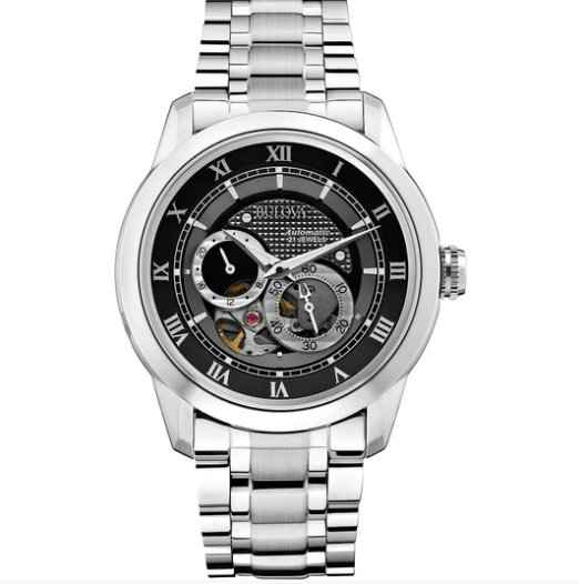 Orologio Uomo Bulova Acciaio Automatico Sutton Grigio _96A119