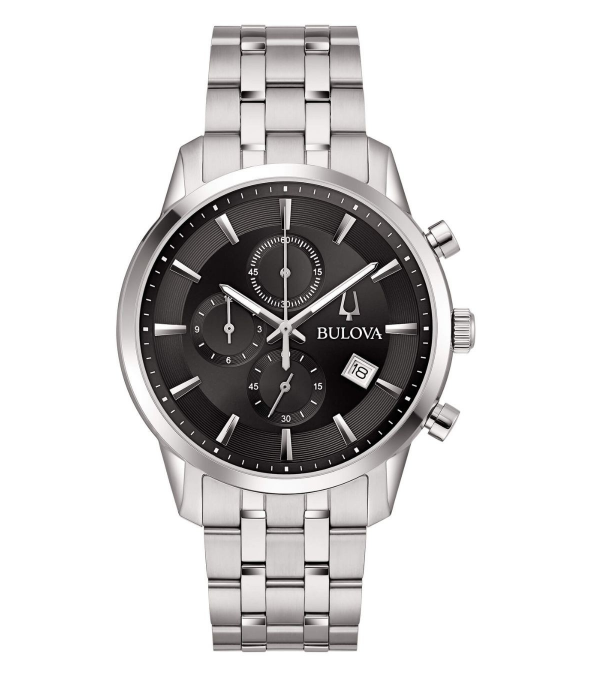 Orologio Uomo Bulova Sutton Chronografo Nero _96B412