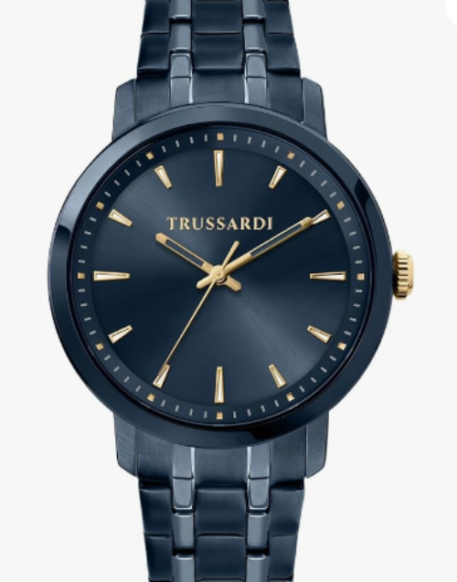 Orologio Trussardi Uomo Solo Tempo Cromato Blu _R2453147007