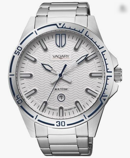 Orologio Vagary By Citizen Uomo Solo Tempo Acciaio Argentato _IB5-811-11