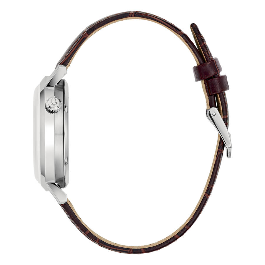 Bulova Herrenuhr Stahl Automatik Sutton Grau 96A119