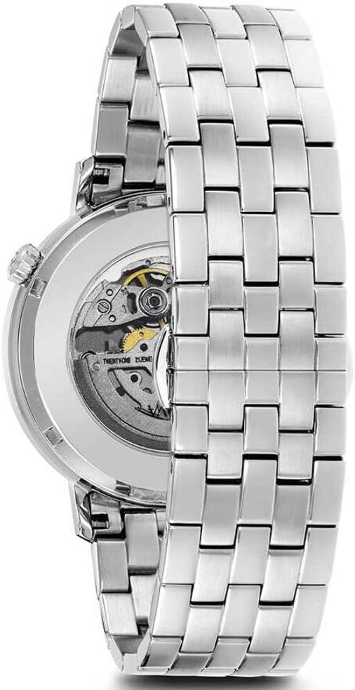 Bulova Herrenuhr Stahl Automatik Sutton Grau 96A119