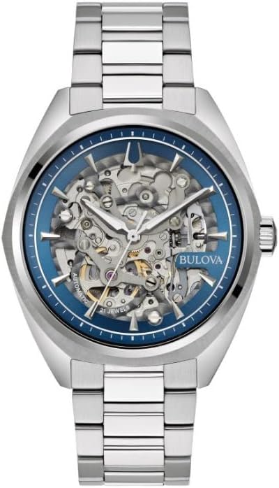 Orologio Bulova Uomo Acciaio Quadrante Meccanismo a Vista Solo Tempo B Gioielleria Petrillo