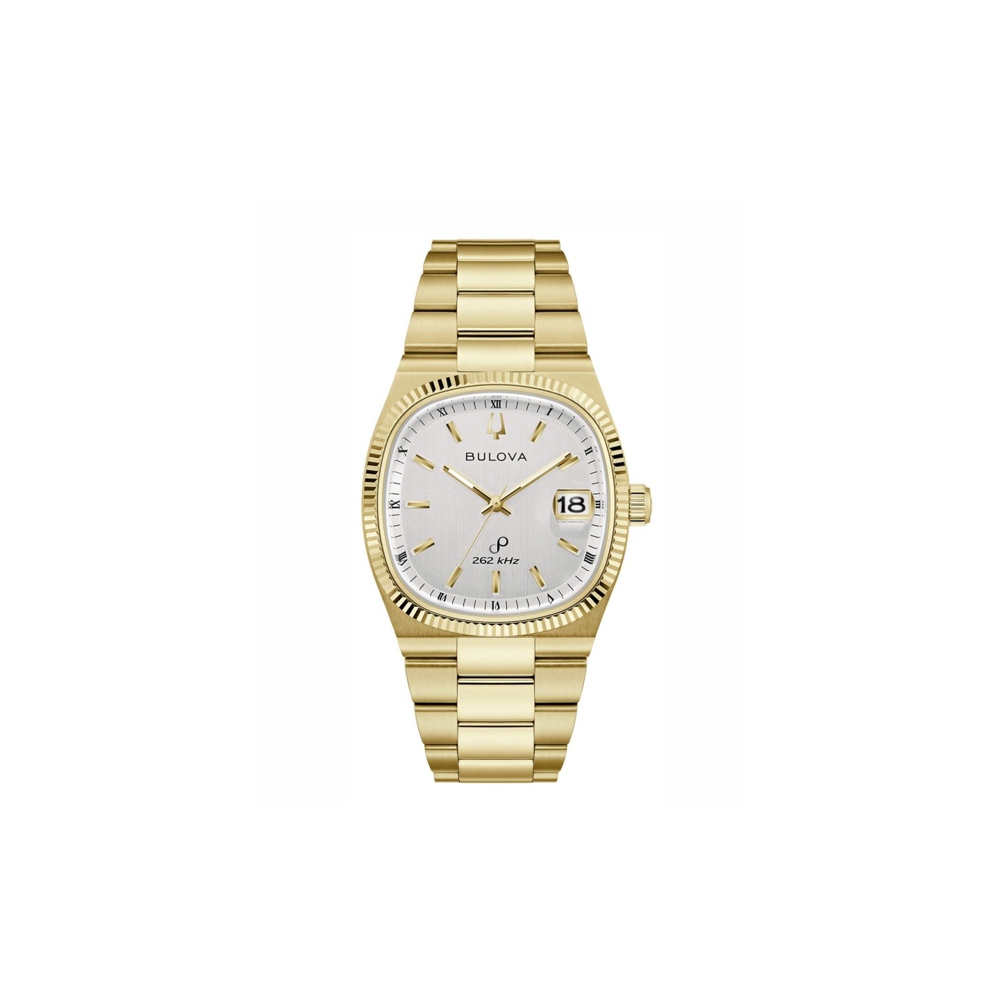 Bulova Precisionist Herrenuhr aus goldenem Stahl _97B223