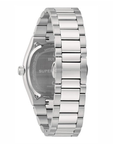 Orologio Bulova Uomo Acciaio Quarzo Precisionist Quadrato Blu _96B440