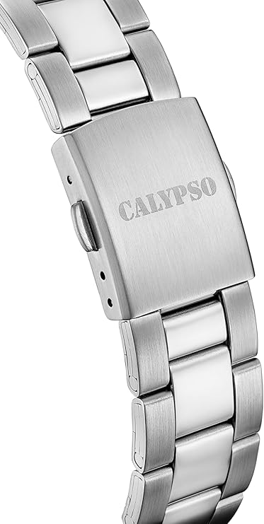 Orologio CALYPSO Uomo Analogico Cinturino e Cassa Acciaio Quadrante Bianco _K5862-1