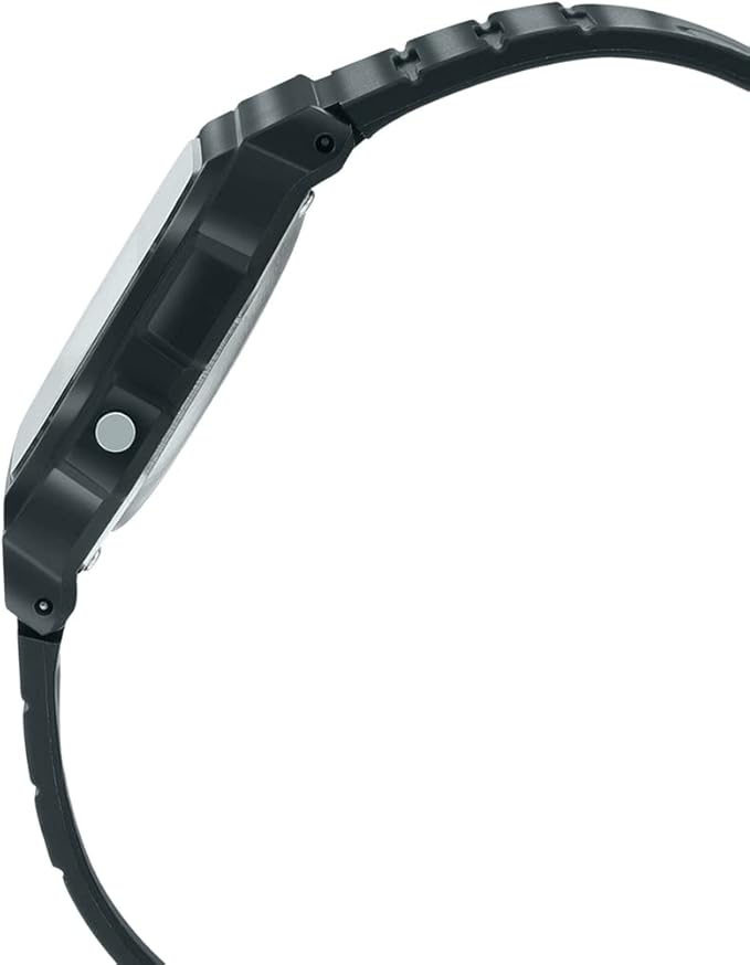 Casio Unisex-Digitaluhr aus Stahl, Schwarz und Gold _F-91WG-9QDF
