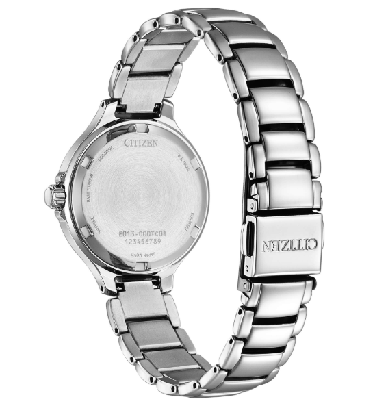 Citizen Damen-Armbanduhr Eco-Drive Titan mit Perlmutt-Zifferblatt _EW2680-84Y