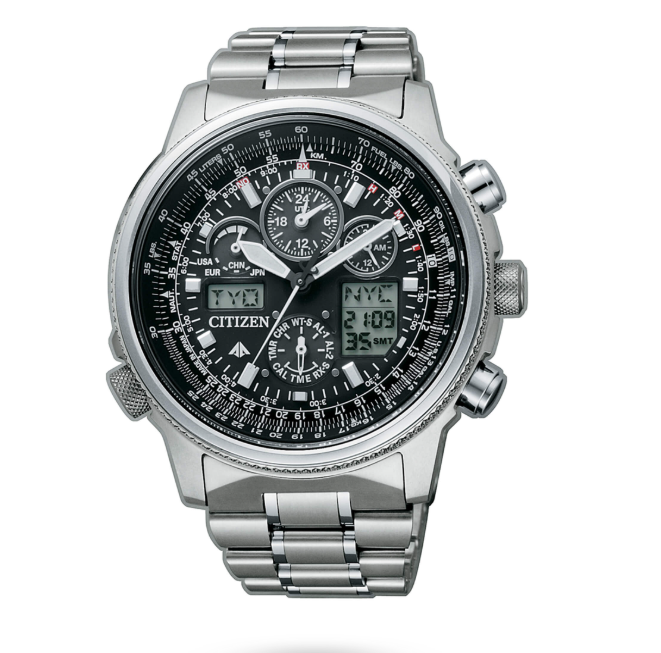 Orologio Citizen Promaster Super Pilot Radiocontrollato Eco drive Super Titanio Uomo _JY8020-52E