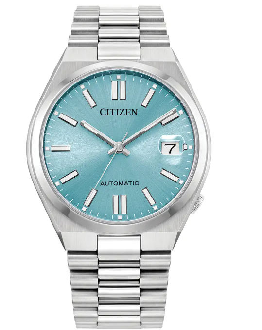 Orologio Bulova Uomo Acciaio Automatico Quadrante Celeste _96B423