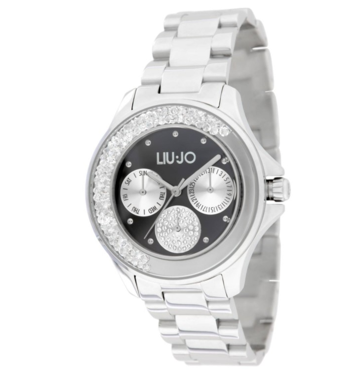 Orologio Liu Jo Donna Acciaio Cronografo Quadrante Nero _TLJ2354