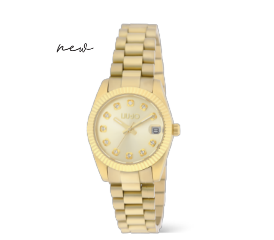 Orologio Liu Jo Donna Acciaio Gold Tempo e Data _TLJ2484