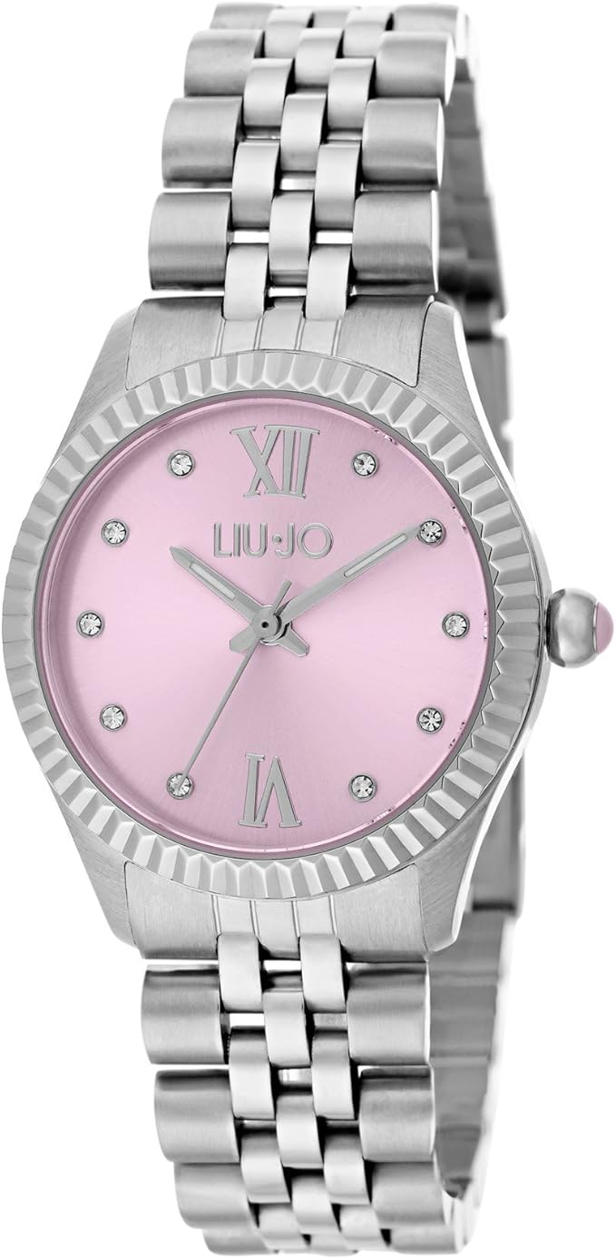 Orologio Liu Jo Donna Acciaio Solo Tempo Silver Quadrante Rosa _TLJ1135
