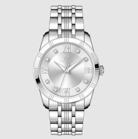 Orologio Luca Barra Donna Acciaio Solo Tempo Argento _BW404