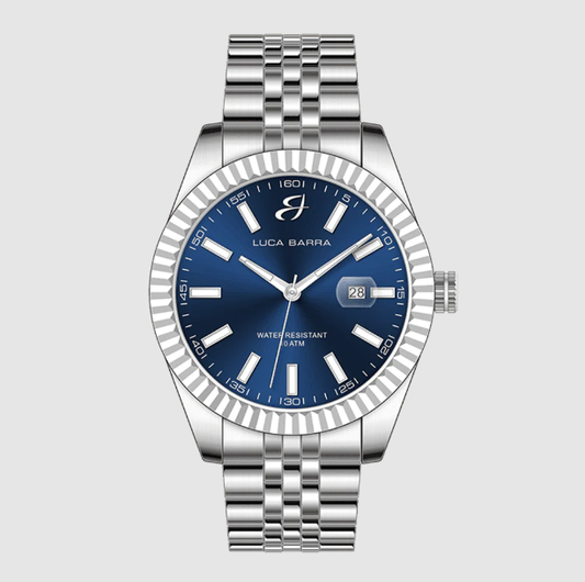 Orologio Luca Barra Uomo Acciaio Quadrante Blu _BU125