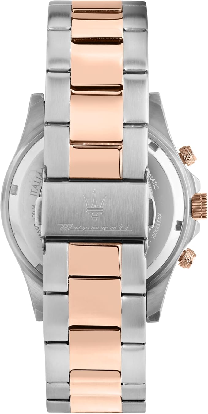 Orologio Maserati Uomo Acciaio Cronografo Quadrante Lunetta Verde Cinturino Argento Rame _R8873600004