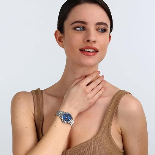 Orologio Sector Donna Acciaio Argentato Indicatore Data Blu _R3253161543