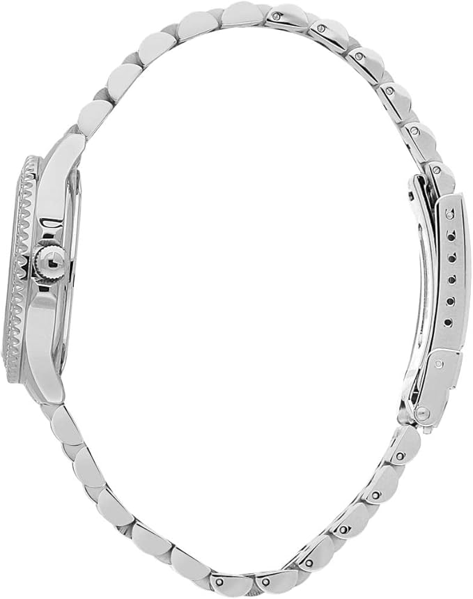 Orologio Sector Donna Acciaio Argentato Lunetta Cristalli Solo Tempo Quadrante Bianco _R3253161538