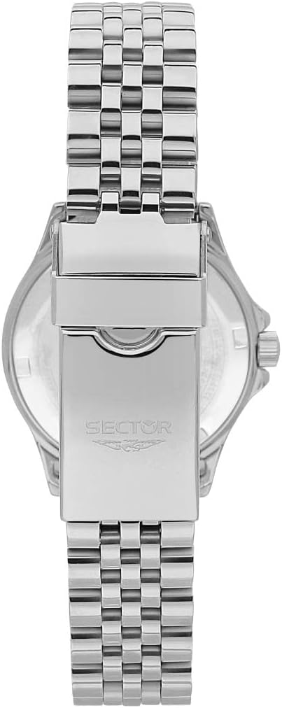 Orologio Sector Donna Acciaio Argentato Lunetta Cristalli Solo Tempo Quadrante Bianco _R3253161538