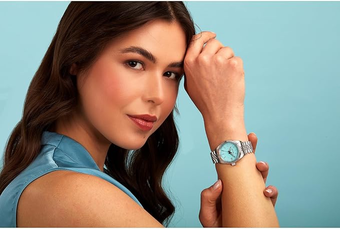 Orologio Sector Donna Acciaio Argentato Tempo e data Quadrante Celeste _R3253240515