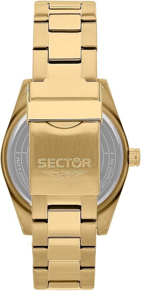 Orologio Sector 240 Uomo Acciaio Cinturino Quadrante Dorato _R3253240026