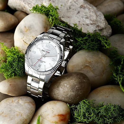 Orologio Sector Uomo Acciaio Quadrante Silver _R3253476003