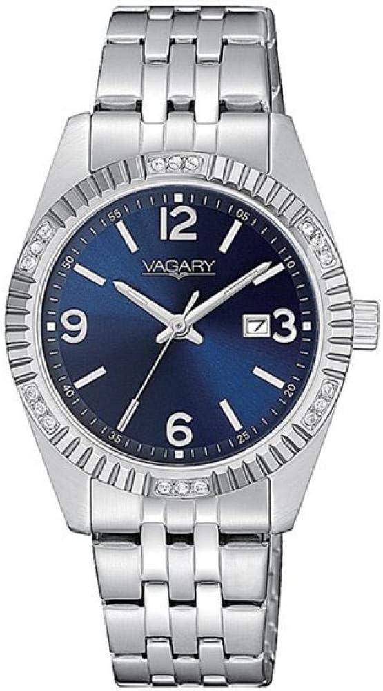 Orologio Vagary by Citizen Donna Acciaio Quadrante Blu Tempo e Data _IU2-316-71
