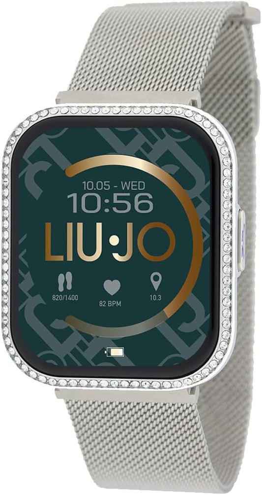 Smartwatch Liu jo Donna Acciaio Maglia Milano Argentato e Brill _SWLJ097