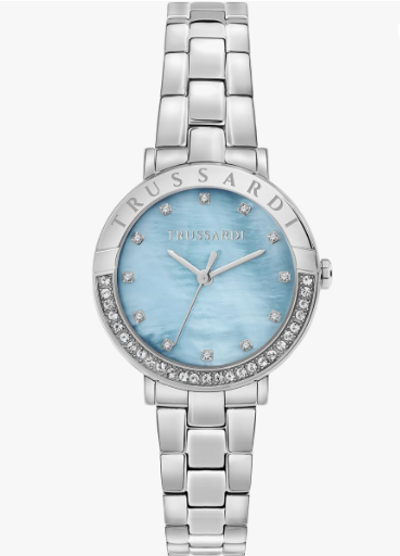 Orologio Trussardi Donna Acciaio Solo Tempo Argentato Quadrante Celeste_R2453125501